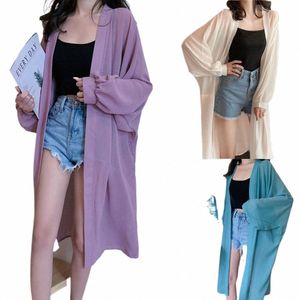 2020 Bohemian Summer Beach Wear LG Kimo Cardigan Chiff Tunique Femmes Tops Blouse Chemise Sarg Plage o0Wm #