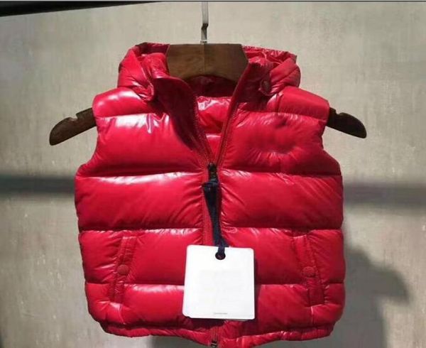 2020 Brand Enfants Hiver Down Vest Feather Weskit Vestes Kids Kids Casual Vestes Coat Down Coat Uster Wear Size1001507999640