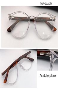 2020 Merk Designer Ronde Bril Mannen Women039s Cool Frame Plank Brillen Vintage Vrouwelijke Optiek Brillen Clear Lens Retro Circ9392307
