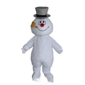 2020 brand new hot Frosty Snowman Mascot Costume Walking Adult Cartoon Clothing Free Shipping