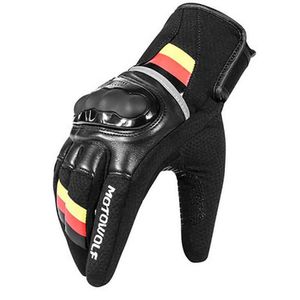 Guantes de Motocross para hombre con pantalla táctil de carreras de motos de cuero transpirable 2020 para BMW R1200GS F800GS R1250GS HONDA283V