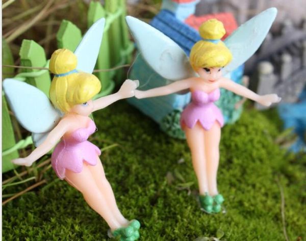 2020 CARTOON FAIRY Figurines Fairy Garden Miniatures Gnomes Pixie Dust Princess Miniature Fairy Figurine Mini Garden Résine C1061130