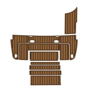 2020 Chaparral 25 Surf Swim Step Platform Boat EVA Foam Teak Deck Tapis de sol Auto-support Ahesive SeaDek Gatorstep Style Floor