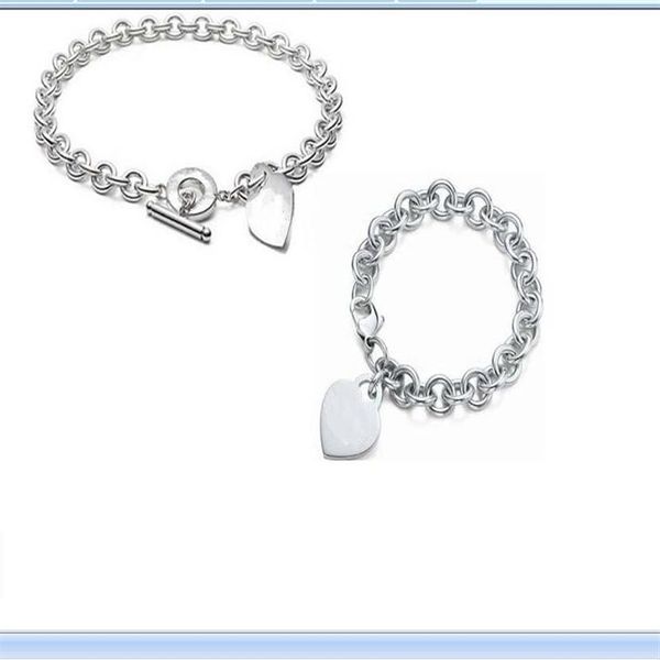 2020 Chian grueso de acero inoxidable disponible barato con pulsera de anillo con placa de corazón y collares pendientes con caja y da286I