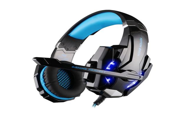 2020 Pas cher Kotion Chaque G9000 Casque de jeu Casque Jack stéréo 35 mm avec micro LED pour tablette PS4 Ordinateur portable Téléphone portable DHL1845578