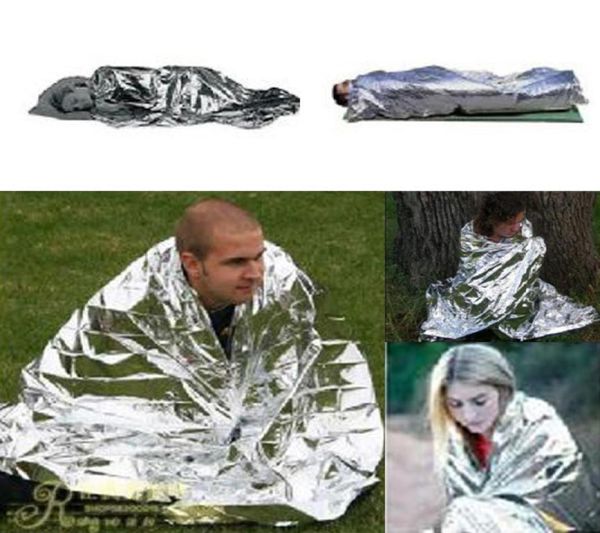 2020 pas cher WholeEmergency Survival Gear Rescue Space Silver Mylar Couvertures thermiques enveloppement chaud pour 8839471