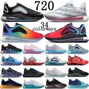 2020 Nieuwe undercover Black Neon Streaks Be True 720Og Neon Collection Volt Women Men Runnning Shoes Pink Sea Forest Sunset Sneakers