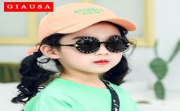 2020 Children039s Gafas de sol Girl Baby Boy Cute Summer Round Fronde Gafas de sol pequeños Children039s Gasos Versión coreana Fash53336875