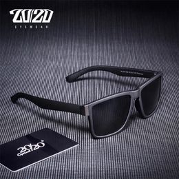 2020 Lunettes de soleil polarisées classiques verres pour hommes conduisant le revêtement noir pêche à la pêche à la conduite des lunettes de soleil mâles PL278 240409