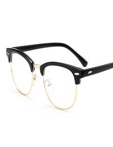 2020 Classic Rivet Half frames bril Vintage retro optica oogglazen frame mannen vrouwen duidelijke spektakel frame brillen brillen De3611620