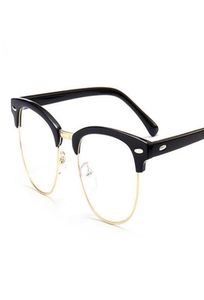 2020 Classic Rivet Half Frames Liepgril Vintage retro optica oogglazen frame mannen vrouwen duidelijke spektakel frame brillen brillen De3137891