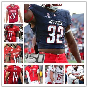 2021 College Football South Alabama Jersey Roy Yancey Jared Wilson Patrick Rosette Shawn Jennings Keith Gallon Carlos Davis Davyn Fllenord