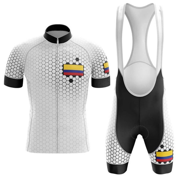 2020 COLOMBIA CYCLING Jersey Conjunto de ciclismo para hombres Camisetas para bicicletas de vías