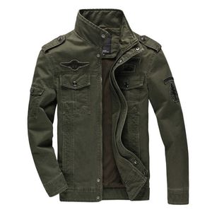 2020 Katoen Militaire Jas Mannen Hoge Kwaliteit Herfst MA-1 Stijl Leger Jassen Mannelijke Luchtmacht Bomber Cargo Jassen Plus Size M-6XL p0804