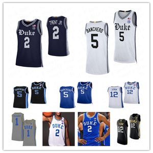 Ncaa College Basketball Jerseys Kyle Filipowski Jeremy Roach Mark Mitchell Tyrese Proctor Ryan Young Dariq Whitehead Ryan Young Dereck Lively II C Coach K Blakes 4XL