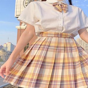 2020 mignon Mini robes de retour jupe plissée taille haute a-ligne jupes à carreaux mode robes de retour JK04210H
