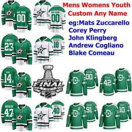 2020 Dallas Stars Finale de la Coupe Stanley Hockey Corey Perry Jersey Justin Dowling Rhett Gardner Martin Hanzal Taylor Fedun Ed personnalisé