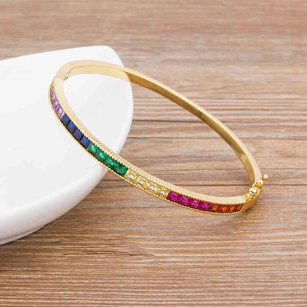 Bracelets de luxe en cuivre et zircone pour femmes, Design de luxe, à la mode, manchette, bijoux de qualité supérieure, cadeau de fête de mariage, 2020