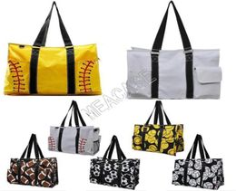 2020 Designer Baseball Canvas Handbag Softball Soccer Match Femme sac ￠ main