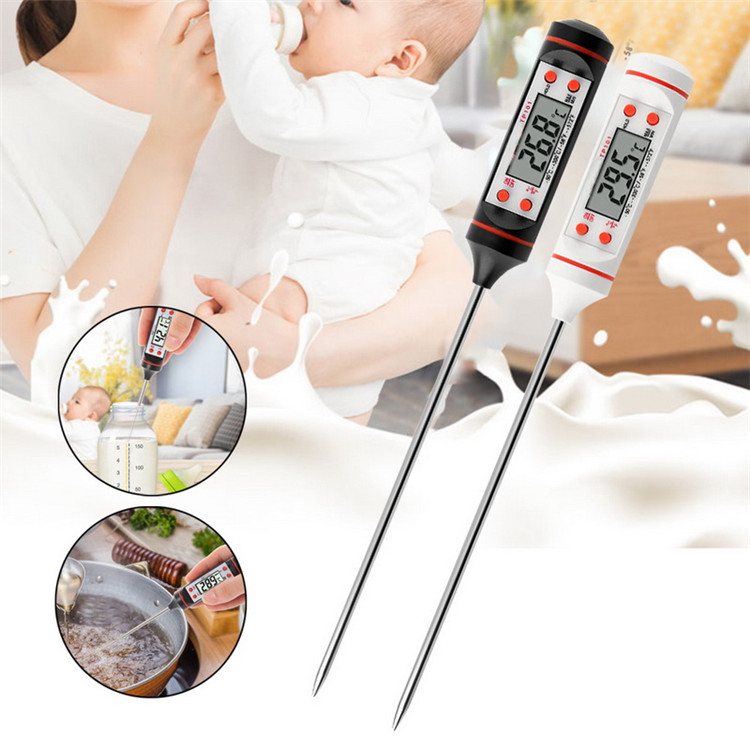 High Quality digital probe meat thermometer kitchen cooking bbq food thermometer cooking stainless steel water milk thermometer tools tp101