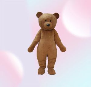 2020 Discount Factory Brown Color Plush Teddy Bear Mascot -kostuum voor volwassenen om te dragen voor 4620214