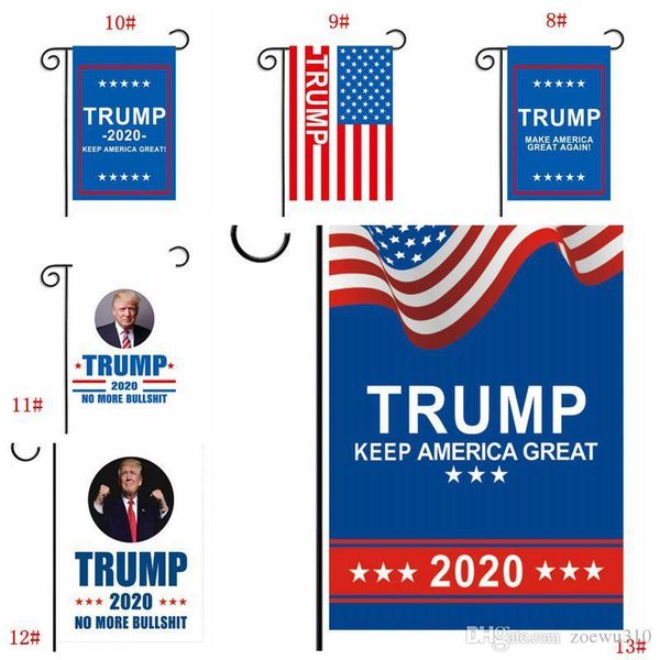 2020 Donald Trump Amercia Flag for President Make America Great Again Garden Flag 30 * 45cm Personnalité Décoration Bannière Drapeaux WVT0393