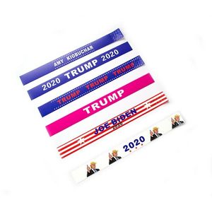 2020 Donald Trump Pulseras de papel a prueba de desgarros Pulsera Tyvek Deportes Banda de muñeca impermeable Trump Partidarios Brazalete Artículos de novedad GGA2143