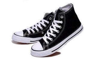 2020 DORP SHIPPING nueva calidad clásica 35-46 Unisex High-Top zapatos de lona para hombres y mujeres adultos con cordones zapatos casuales zapatillas de deporte