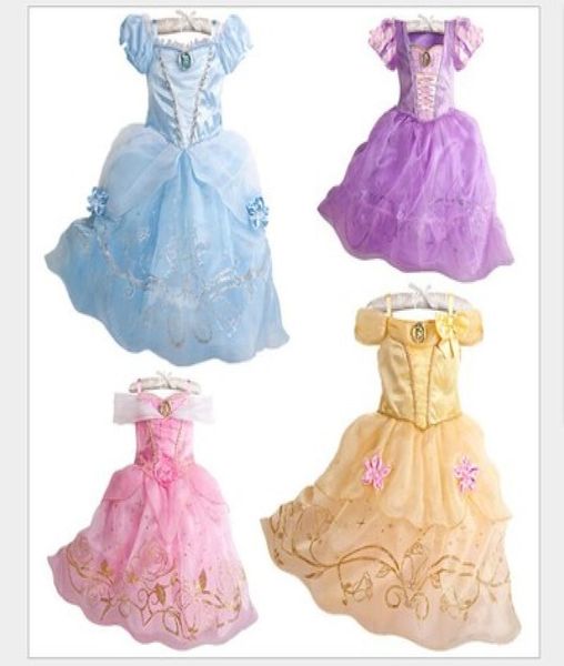 2020 Robe pour enfants costume rapongel fête robe de mariée costume girls girls princesse robe belle somnifère aurora costume5829054