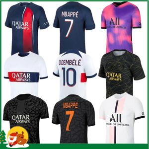 24 25 Maillot Mbappe Soccer Jerseys Kid Kit Training Pre Match 2024 Maglia Paris Home Football Shirt Hakimi Fabian Vititinha O Dembele