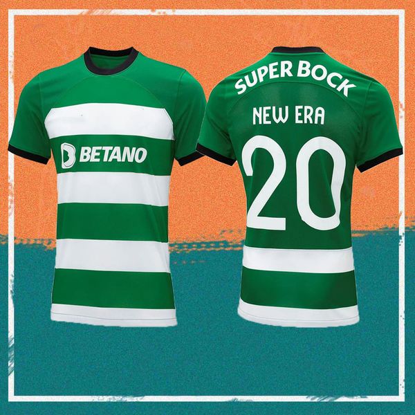 23 24 camisetas de fútbol de Lisboa 2023 Sporting CP COATES MORITA EDWARDS NUNO SANTOS camiseta UGARTE TRINCAO PAULINHO PEDRO G Uniforme de fútbol