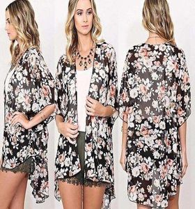 2020 Ethinc Women Summer Shirt Vintage Print Blouses Casual Hippie Boho Kimono Cardigan Ladies Long Blusas Tops4786268