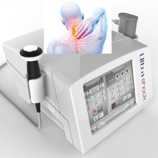 Equipo de terapia de ondas de choque de tratamiento extracorpóreo Gadgets de salud 2 en 1 máquina de ondas de choque de ultrasonido