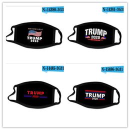 2020 masques de visage Amérique 2020 Election Trump masque visage avec le slogan Drapeau Imprimer antipoussière matériau en polyester