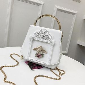 2020 usine marque femmes sac doux et charmant ange décoration femmes chaîne paquet tendance littérature et art femmes sac à main en cuir mode