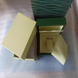 2020 fornecedor de fábrica marca verde caixa original papéis presente relógios caixas saco couro cartão para 116610 116660 116710 116613 116500 w278s