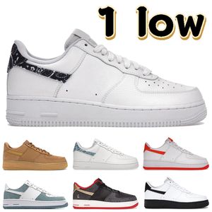 Moda 1 bajo para hombre zapatos para correr Año Nuevo Chino LX Paisley blanco negro azul lino multicolor naranja hombres entrenadores mujeres zapatillas EE. UU. 5.5-11