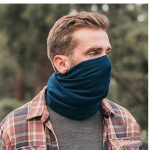 2020 Fall Unisexe 100% Mérino Wool Cou Gaiter Bandana Femmes Men Mérino Wool Ski Ner Gatier Wrap 1 couche Charf chaude LJ201225321N