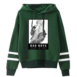 2020 Fashion Banana Fish Hoodies Streetwear Sad Boys Pullover Sweatshirt Mannen Mode Herfst Winter Hip Hop Hoodie Pullover Y0816