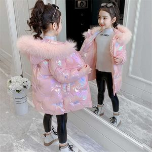 2020 mode marque fille vêtements chaud doudoune enfants manteau parka grande fourrure enfants adolescent épaississement vêtements d'extérieur froid hiver H0917