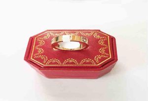 2020 Modemerk Titanium staal Rose Gold Love Ring Silver Lover Ring Schroevendraaier Wedding Sieraden Verjaardagscadeau voor vrouwen Men8364815