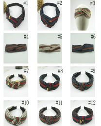 2020 Fashion Designer Hoofdband Soft G Letter Silk Headband Elastic Ladies Drukken Cross Head Belt Woman Party Travel Headwrap8034768