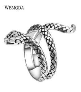 2020 Fashion Hip Hop Snake Rings for Women Punk Rock Biker Signet Ring Men Accesorios Vintage Joyería Drop Q07083063816