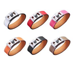 2020 Joyas de moda Joyería CSSIC H Bangle Genuine Leather Kelly Bracelets For Women Best Gift For Girls7456168
