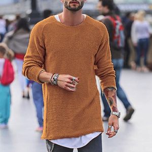 2020 Mode Mannen O-hals Pullover Lange mouw Losse truien Gromatrische Pull Homme Six Colors YW355