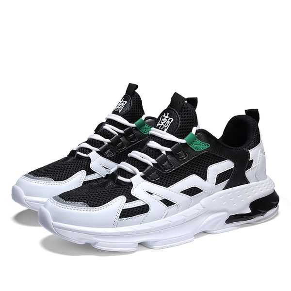 2020 mode hommes chaussures de course noir blanc orange gris vert plate-forme maille cuir femmes baskets sport baskets taille 39-44 fabriqué en chine