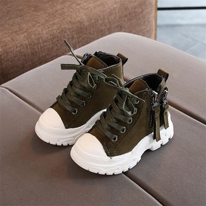 Fashion Motorcycle Boots For Boys Girls Autumn Winter Side Zipper Outdoor Children Shoes Tassel Baby Toddler Sneaker LJ201203