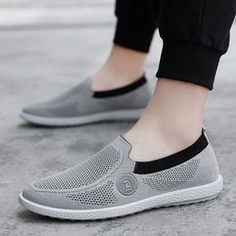 2020 Fashion Running Shoes Mens Flying Woven Sports Chaussures Wild Houstable Homme Chaussures Mentide Casual Mens Chaussures Motion Contrôle Chaussures Black Blanc