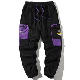 2020 mode Streetwear hommes jean de haute qualité décontracté Cargo pantalon hommes sarouel vert concepteur Hip Hop pantalon Joggers258g