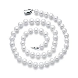 2020 mode witte parel ketting 8-9mm hoge kwaliteit natuurlijke zoetwater parel choker kettingen voor vrouwen sieraden gift spez Q0531